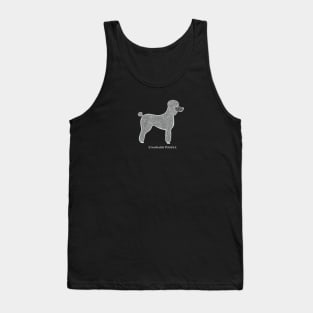 Standard Poodle - hand drawn dog lovers design with text Tank Top